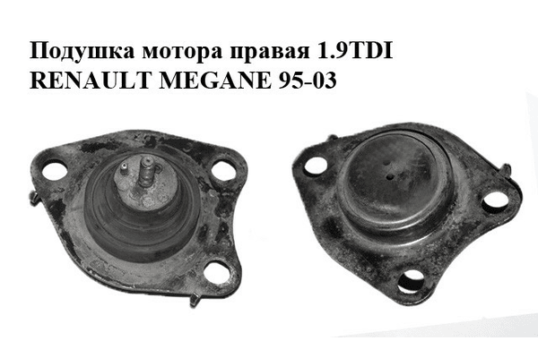 Подушка мотора правая 1.9TDI  RENAULT MEGANE 95-03 (РЕНО МЕГАН) (8200267624, SM0607, 4001770, FZ90169, - NaVolyni.com