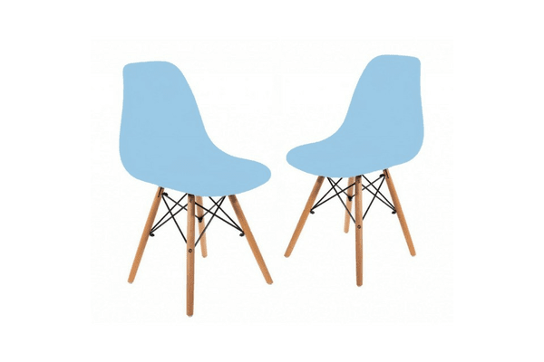 Крісло для кухні на ніжках Bonro ВN-173 FULL KD голубе (2шт) - NaVolyni.com