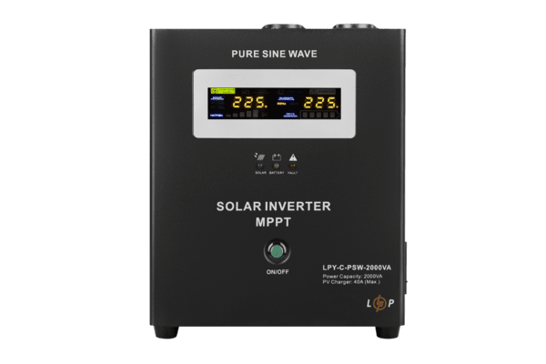 Сонячний інвертор (ДБЖ) LogicPower LPY-C-PSW-2000VA (1400W) MPPT24V - NaVolyni.com
