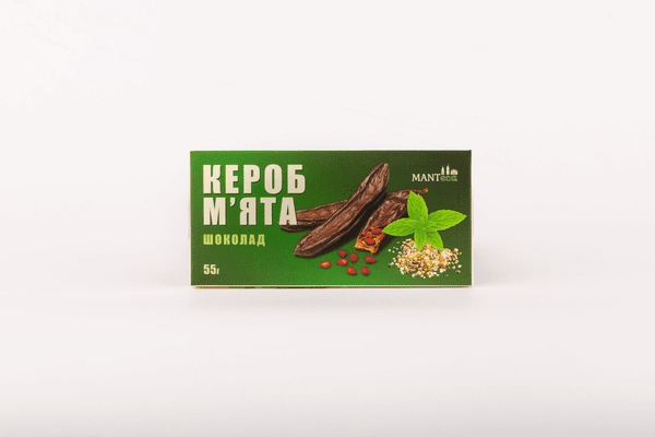 Шоколад з кероба з м’ятою та насінням коноплі - NaVolyni.com