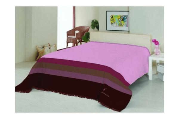Плед на ліжко Le Vele Royal Stripes Pink - NaVolyni.com
