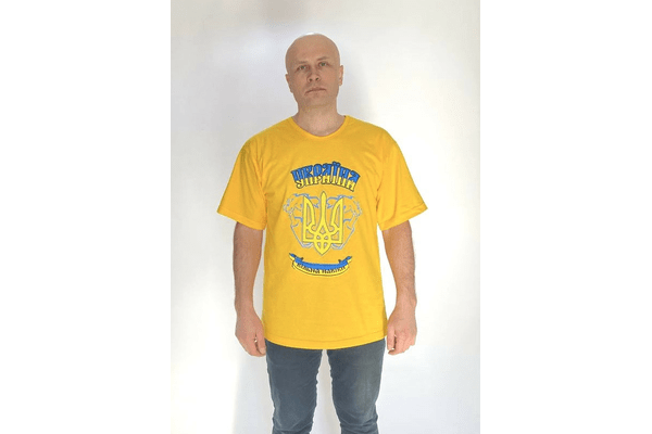 Трикотажна патріотична футболка чоловіча 56 - NaVolyni.com