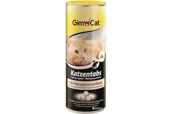 Витамины Gimborn GimCat Katzentabs Маскарпоне и биотин 710 таблеток (4002064408064) - NaVolyni.com