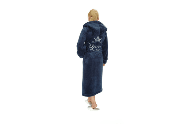 Жіночий махровий халат із вишивкою - NaVolyni.com
