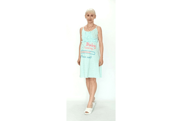 Трикотажна нічна сорочка для вагітних і годувальниць 52 - NaVolyni.com