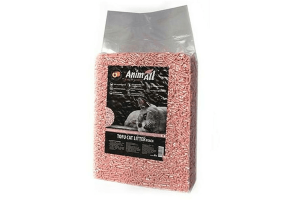 Соевый наполнитель AnimAll Tofu с ароматом персика, 6 литров (2,6 кг) - NaVolyni.com