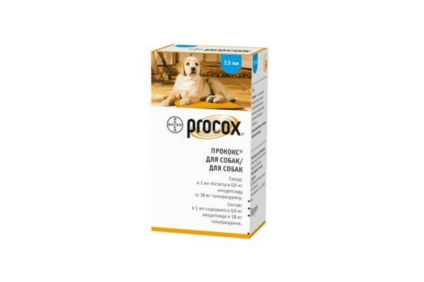 Оральная суспензия Bayer Procox против глистов, 7.5 мл - NaVolyni.com