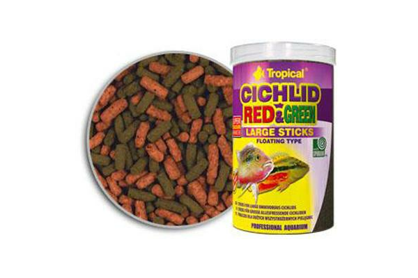 Корм Tropical Cichlid Red&Green Large Sticks - NaVolyni.com