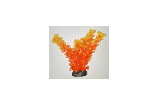 Пластиковое растение для аквариума 3115  orange - NaVolyni.com