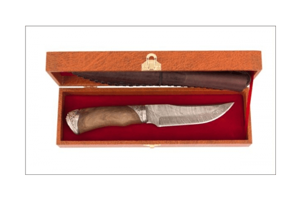 Коробка с разделочным ножом из Дамасской стали - NaVolyni.com