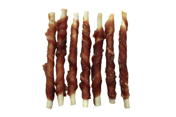 Ласощі для собак, кручене м'ясо качки з сиром на кістки - NaVolyni.com