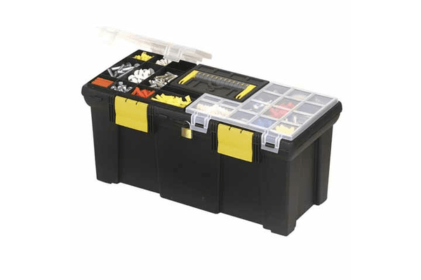 1-93-336 Ящик для инструмента Stanley с 2-мя органайзерами и лотком пластмассовый (20001) 20", 50,8 x 24,7 x 24,1 см - NaVolyni.com