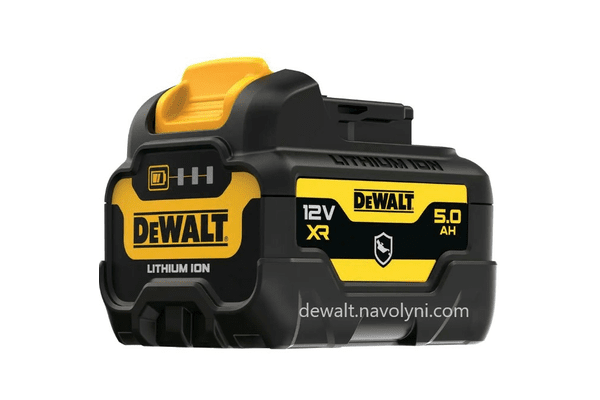 Акумуляторна батарея DeWALT DCB126G, 12 V XR Li-Ion, 5 Аг, GFN-блок, світлова індикація, 0.42 кг. - NaVolyni.com