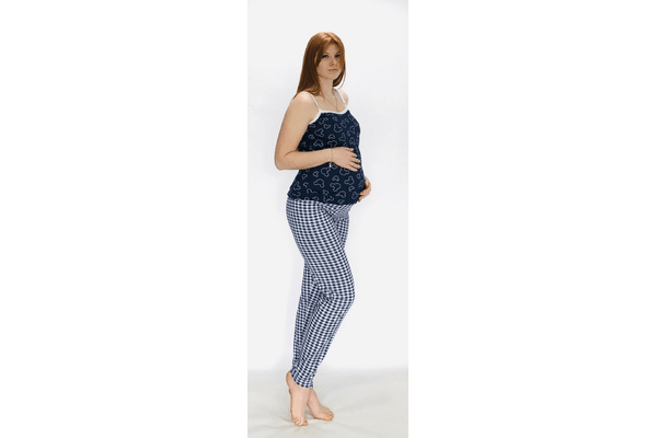 Піжама комплект топ і штани для вагітних і мам-годувальниць 46 - NaVolyni.com