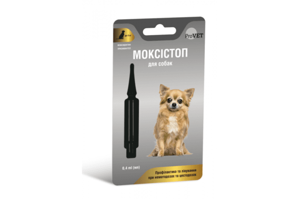 Моксістоп для собак від глистів краплі на холку до 4 кг Сузір'я - NaVolyni.com