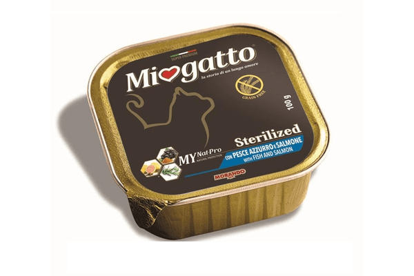 Morando (Морандо) Miogatto Sterilized Fish and Salmon - для взрослых стерилизованных котов и кошек с лососем - NaVolyni.com