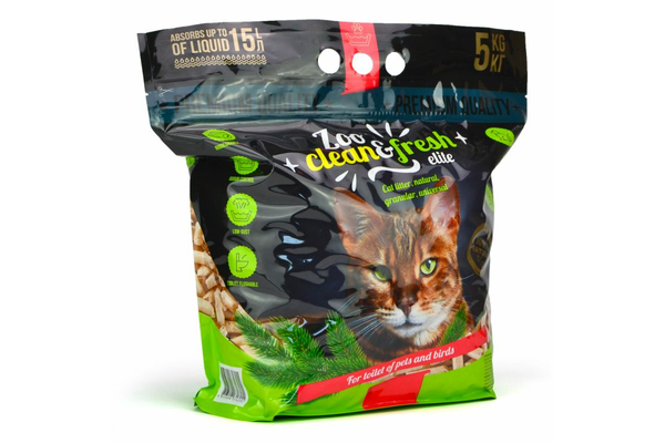 Zoo Clean fresh 5 кг напов гіг натур гранул універса кот лоток Лорі - NaVolyni.com