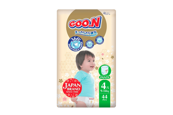 Трусики-підгузки GOO.N Premium Soft для дітей 9-14 кг (розмір 4(L), унісекс, 44 шт) - NaVolyni.com