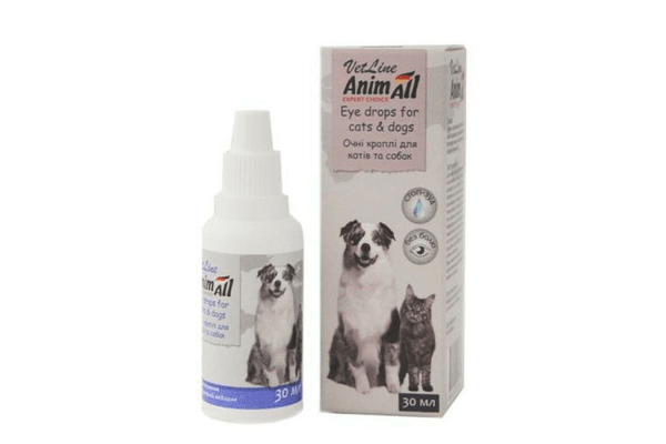 Глазные капли AnimAll VetLine для кошек и собак, 10 мл - NaVolyni.com