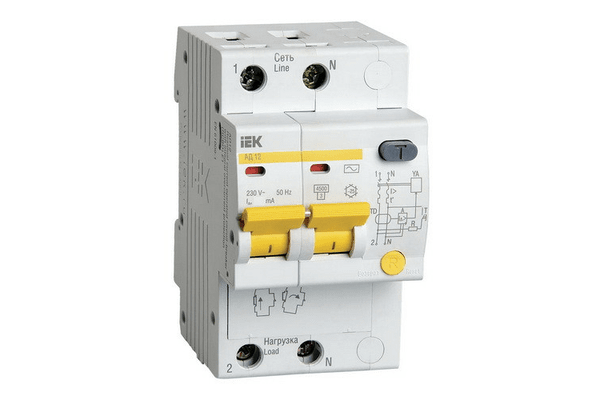 Диференційний автомат IEK АД12 2P 32A 30мА тип АC ( MAD10-2-032-C-030 ) - NaVolyni.com
