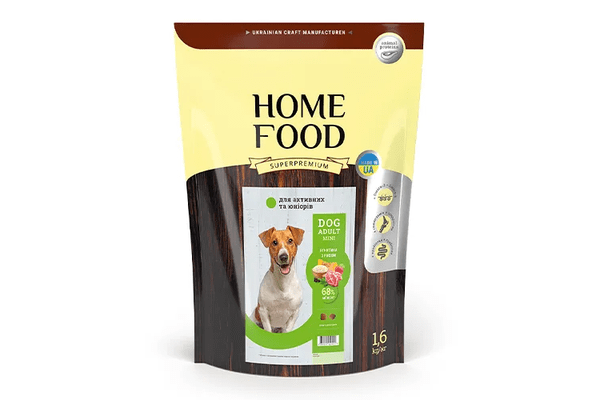 Сухий корм для дорослих собак «Ягнятина з рисом» DOG ADULT MINI Для активних і юніорів 1.6 кг - NaVolyni.com