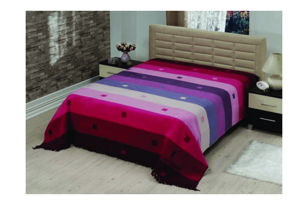 Плед на ліжко Le Vele Rainbow Purple - NaVolyni.com