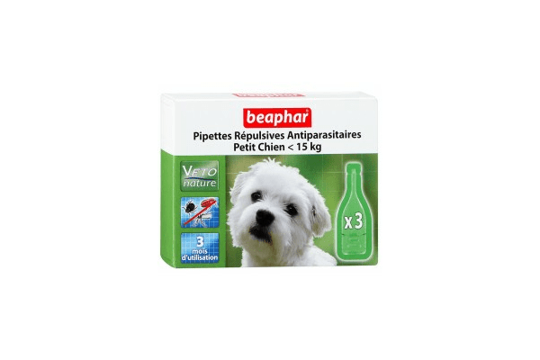 Beaphar капли Bio Spot On для собак маленьких пород  антипаразитарные натуральные капли для собак мелких пород (до 15 кг) с 12 недельного возраста Артикул:  15612  Пипетки :   3 пипетки - NaVolyni.com