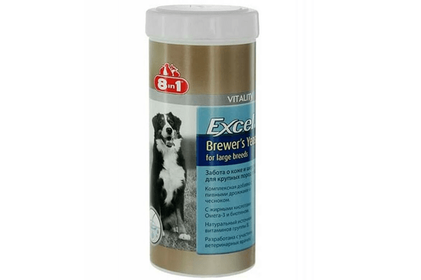 Витамины 8 in 1 Excel Brewers Yeast для крупных собак, 80 таблеток - NaVolyni.com