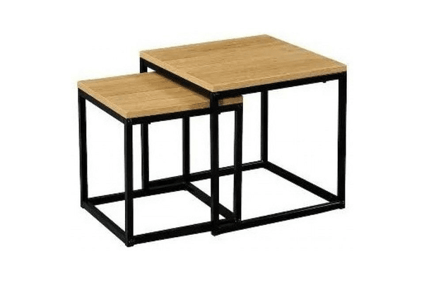 Журнальний столик комплект 2 в 1 Bonro B-150 темно-коричневий - NaVolyni.com
