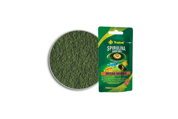 Корм Tropical Spirulina Super Forte Micro Granulat 36 % 22 г Описание - NaVolyni.com