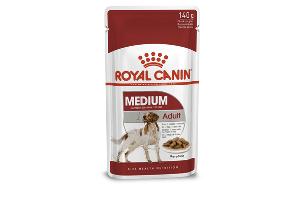 Влажный корм для собак Royal Canin Medium Adult кусочки в соусе, 0,140 - NaVolyni.com