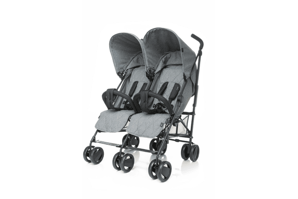 Прогулянкова коляска для двійнят 4Baby Twins (колір — grey) - NaVolyni.com
