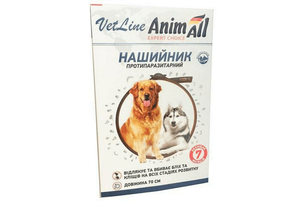 Ошейник противопаразитный AnimАll VetLine для собак, 70 см - NaVolyni.com