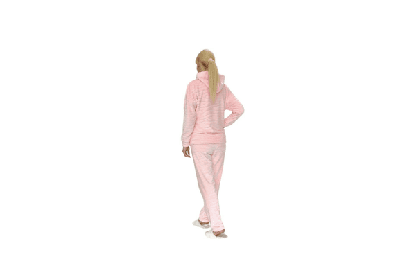 Махровий домашній костюм ніжно рожева шиншила 48 - NaVolyni.com