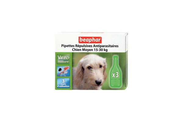 Beaphar капли Bio Spot On для собак средних пород антипаразитаые натуральные капли для собак средних пород (15-30 кг) с 12 недельного возраста Артикул: 15613 Пипетки : 3 пипетки - NaVolyni.com
