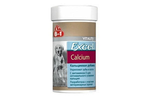 Витамины 8 in 1 Excel Сalcium с кальцием для собак, 155 таблеток - NaVolyni.com