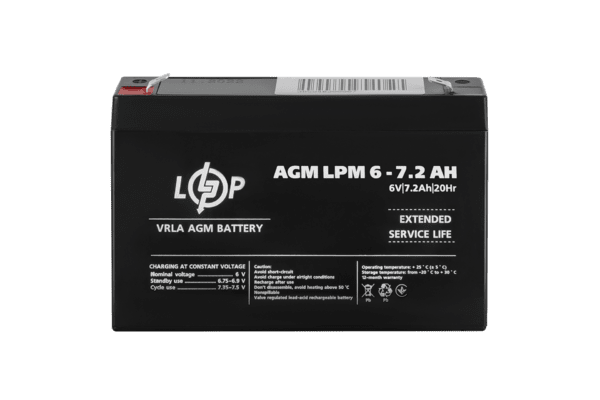 Акумулятор AGM LPM 6V - 7.2 Ah - NaVolyni.com