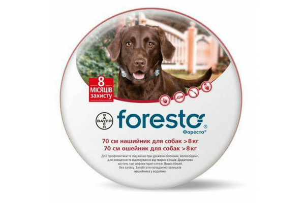 Ошейник Bayer Foresto против блох и клещей для собак, 70 см - NaVolyni.com