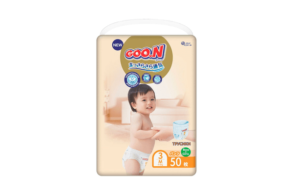Трусики-підгузки GOO.N Premium Soft для дітей 7-12 кг (розмір 3(M), унісекс, 50 шт.) - NaVolyni.com