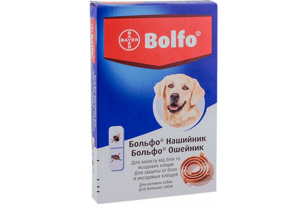 Ошейник Bayer Bolfo против блох и клещей для собак, 66 см - NaVolyni.com