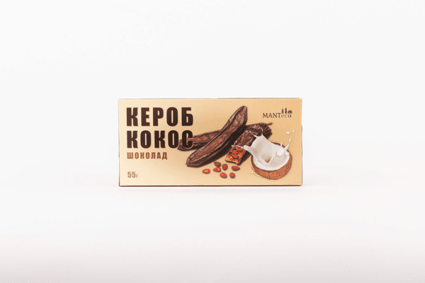 Шоколад з кероба з кокосом, 55 г - NaVolyni.com