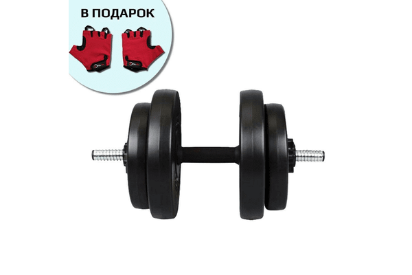 Гантель Iron Body 16 кг бітумна - NaVolyni.com
