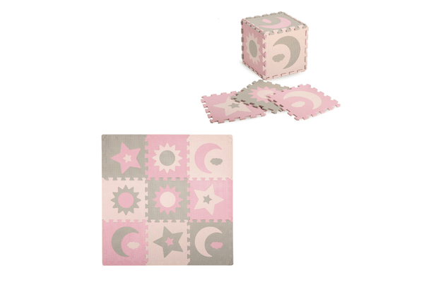 Килимок-пазл MoMi NEBE pink (90 x 90 cm) - NaVolyni.com