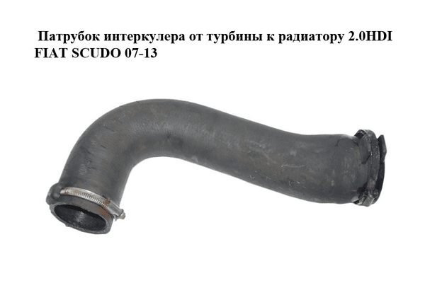 Патрубок интеркулера от турбины к радиатору 2.0HDI  FIAT SCUDO 07-13 (ФИАТ СКУДО) (1498556080) - NaVolyni.com